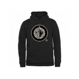 Men's Winnipeg Jets Black Rink Warrior Pullover Hoodie