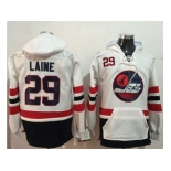 Winnipeg Jets #29 Patrik Laine White Name & Number Pullover NHL Hoodie