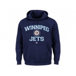 Winnipeg Jets Majestic Navy Blue Heart & Soul Hoodie