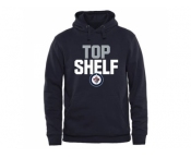 Winnipeg Jets Navy Top Shelf Pullover Hoodie