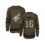 Adidas Phoenix Coyotes #16 Max Domi Green Salute to Service Stitched NHL Jersey