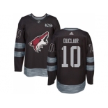 Men Adidas Phoenix Coyotes #10 Anthony Duclair Black 1917-2017 100th Anniversary Stitched NHL Jersey