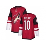 Men Adidas Phoenix Coyotes #10 Anthony Duclair Maroon Home Authentic Stitched NHL Jersey