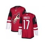 Men Adidas Phoenix Coyotes #17 Radim Vrbata Maroon Home Authentic Stitched NHL Jersey