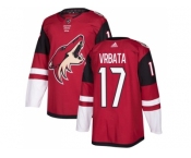 Men Adidas Phoenix Coyotes #17 Radim Vrbata Maroon Home Authentic Stitched NHL Jersey