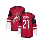 Men Adidas Phoenix Coyotes #21 Derek Stepan Maroon Home Authentic Stitched NHL Jersey