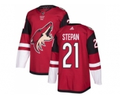 Men Adidas Phoenix Coyotes #21 Derek Stepan Maroon Home Authentic Stitched NHL Jersey