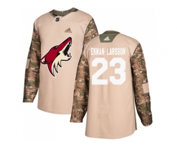 Men Adidas Phoenix Coyotes #23 Oliver Ekman-Larsson Camo Authentic 2017 Veterans Day Stitched NHL Jersey