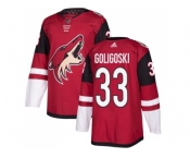 Men Adidas Phoenix Coyotes #33 Alex Goligoski Maroon Home Authentic Stitched NHL Jerse