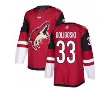 Men Adidas Phoenix Coyotes #33 Alex Goligoski Maroon Home Authentic Stitched NHL Jerse