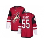 Men Adidas Phoenix Coyotes #55 Jason Demers Maroon Home Authentic Stitched NHL Jersey