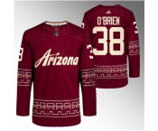 Men Arizona Coyotes #38 Liam O 27Brien Garnet Alternate Pro Jersey