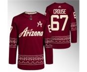 Men Arizona Coyotes 67 Lawson Crouse Garnet Alternate Pro Jersey