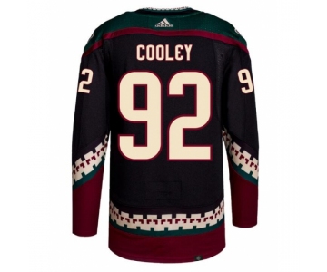 Men Arizona Coyotes #92 Logan Cooley Adidas Authentic Alternate Jersey black