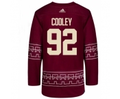 Men Arizona Coyotes #92 Logan Cooley Adidas Authentic Alternate Jersey red