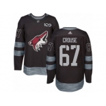 Men's Adidas Arizona Coyotes #67 Lawson Crouse Authentic Black 1917-2017 100th Anniversary NHL Jersey