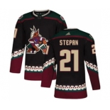 Men's Arizona Coyotes #21 Derek Stepan Black Alternate Stitched Hockey Jersey