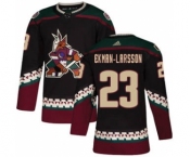 Men's Arizona Coyotes #23 Oliver Ekman-Larsson Black Alternate Stitched Hockey Jersey