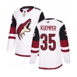 Men's Arizona Coyotes #35 Darcy Kuemper White Road Stitched Hockey Jersey