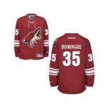 Men's Arizona Coyotes #35 Louis Domingue Burgundy Red Home NHL Jersey