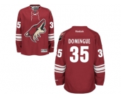 Men's Arizona Coyotes #35 Louis Domingue Burgundy Red Home NHL Jersey