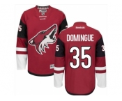 Men's Arizona Coyotes #35 Louis Domingue Red Home Stitched NHL Jersey