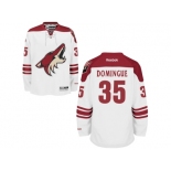 Men's Arizona Coyotes #35 Louis Domingue White Away NHL Jersey