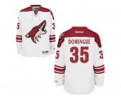 Men's Arizona Coyotes #35 Louis Domingue White Away NHL Jersey