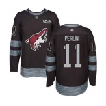 Men's Coyotes #11 Brendan Perlini Black 1917-2017 100th Anniversary Stitched Hockey Jersey