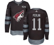 Men's Coyotes #11 Brendan Perlini Black 1917-2017 100th Anniversary Stitched Hockey Jersey