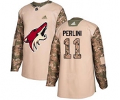 Men's Coyotes #11 Brendan Perlini Camo 2017 Veterans Day Stitched Hockey Jersey