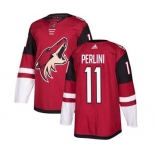 Men's Coyotes #11 Brendan Perlini Maroon Home Stitched Hockey Jersey