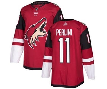 Men's Coyotes #11 Brendan Perlini Maroon Home Stitched Hockey Jersey