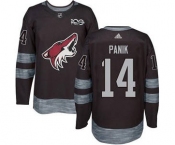 Men's Coyotes #14 Richard Panik Black 1917-2017 100th Anniversary Stitched Hockey Jersey