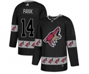 Men's Coyotes #14 Richard Panik Black Team Logo Fashion Stitched Hockey Jersey