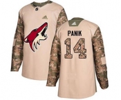 Men's Coyotes #14 Richard Panik Camo 2017 Veterans Day Stitched Hockey Jersey