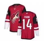 Men's Coyotes #14 Richard Panik Maroon Home Stitched Hockey Jersey