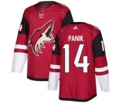 Men's Coyotes #14 Richard Panik Maroon Home Stitched Hockey Jersey