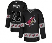 Men's Coyotes #32 Antti Raanta Black Team Logo Fashion Stitched Hockey Jersey