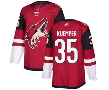 Men's Coyotes #35 Darcy Kuemper Maroon Home Stitched Hockey Jersey