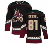 Men's Coyotes #81 Phil Kessel Black Alternate Stitched Hockey Jersey