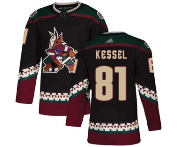 Men's Coyotes #81 Phil Kessel Black Alternate Stitched Hockey Jersey