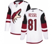 Men's Coyotes #81 Phil Kessel White Road Stitched Hockey Jersey