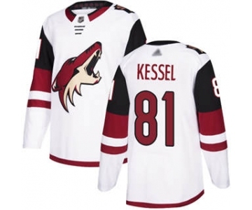 Men's Coyotes #81 Phil Kessel White Road Stitched Hockey Jersey