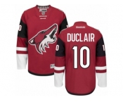 Men's Reebok Arizona Coyotes #10 Anthony Duclair Authentic Burgundy Red Home NHL Jersey