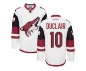 Men's Reebok Arizona Coyotes #10 Anthony Duclair Authentic White Away NHL Jersey