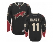 Men's Reebok Arizona Coyotes #11 Martin Hanzal Authentic Black Third NHL Jersey