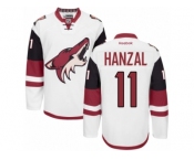 Men's Reebok Arizona Coyotes #11 Martin Hanzal Authentic White Away NHL Jersey