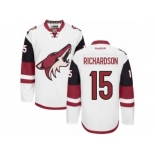 Men's Reebok Arizona Coyotes #15 Brad Richardson Authentic White Away NHL Jersey