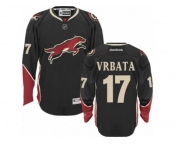 Men's Reebok Arizona Coyotes #17 Radim Vrbata Authentic Black Third NHL Jersey